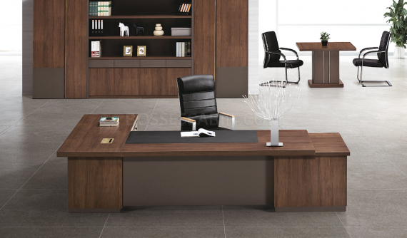 Large L Shape Office Table | Elegant Office Desks Online: Boss'sCabin