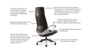 'Atlas' Luxury Office Chair In Nappa Leather