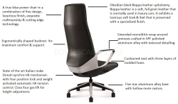 Atlas Luxury Office Chair In Nappa Leather : BossesCabin.com