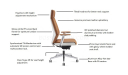 'Coupe' Executive Office Chair In Tan Leather