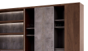 'Inspira' 9.5 Feet Width Wall Cabinet In Walnut