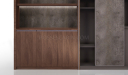 'Inspira' 9.5 Feet Width Wall Cabinet In Walnut