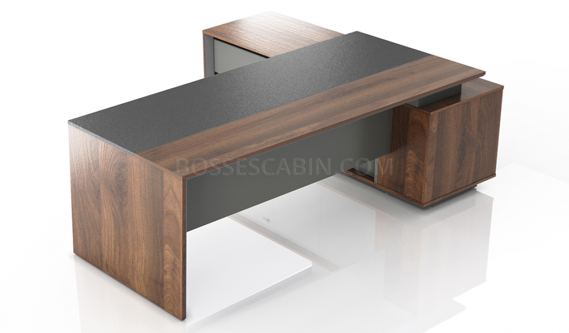 Maxima 7.5 feet Office Desk | Large Office Desks Online: Boss's Cabin