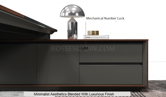 Maxima 7.5 feet Office Desk | Large Office Desks Online: Boss's Cabin