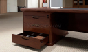 'Royale' 11 Feet Office Table In Rich Sapele Veneer