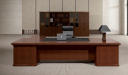 'Royale' 11 Feet Office Table In Rich Sapele Veneer