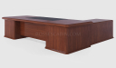 'Royale' 9 Feet Classical Office Table In Sapele Veneer