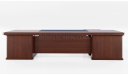 'Royale' 9 Feet Classical Office Table In Sapele Veneer