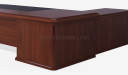 'Royale' 9 Feet Classical Office Table In Sapele Veneer