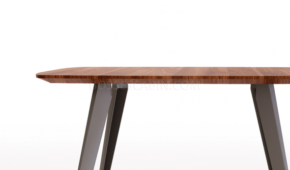 Mary 3 Feet Square Meeting Table In Walnut Finish: BossesCabin