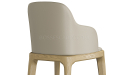 'Balence' Cafeteria Chair With Arms In PU Leather