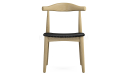 'Balence' Solid Wood Cafeteria Chair In White Ash