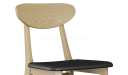 'Balence-Q' Solid Wood Cafeteria Chair In White Ash
