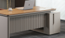 'Swan' 6 Feet Office Desk In Golden Sandalwood