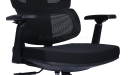 'Clove' Medium Back Office Chair In Black Frame