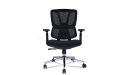 'Clove' Medium Back Office Chair In Black Frame