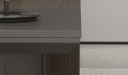 'Vistra' 8.5 Ft. Office Desk In Asti Walnut & Advanced Gray