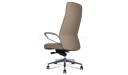 'Calm' High Back Office Chair In Dark Latte Artificial Leather