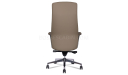 'Calm' High Back Office Chair In Dark Latte Artificial Leather