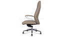 'Calm' High Back Office Chair In Dark Latte Artificial Leather