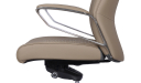 'Calm' High Back Office Chair In Dark Latte Artificial Leather