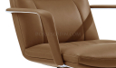 'Sigma' High Back Office Chair In Brown PU Leather