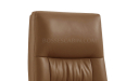 'Sigma' High Back Office Chair In Brown PU Leather