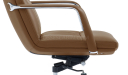 'Sigma' Medium Back Office Chair In Brown PU Leather