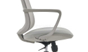 'Dove' Medium Back Chair In Light Gray Frame