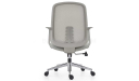 'Dove' Medium Back Chair In Light Gray Frame