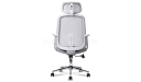 'Dove' Office Chair With Adjustable Headrest In Glacier Gray