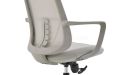 'Dove' Office Chair With Headrest In Light Gray Frame