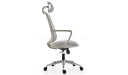 'Dove' Office Chair With Headrest In Light Gray Frame