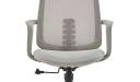 'Dove' Office Chair With Headrest In Light Gray Frame