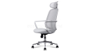 'Dove' Office Chair With Adjustable Headrest In Glacier Gray