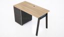 'Inspiring' One Seater Modular Workstation In Oakwood