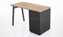 'Inspiring' One Seater Modular Workstation In Oakwood