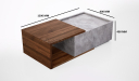 'Inspira' Coffee Table In Norica Walnut Laminate