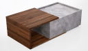 'Inspira' Coffee Table In Norica Walnut Laminate