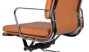 'Verita' High Back Office Chair In Tan PU Leather