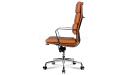 'Verita' High Back Office Chair In Tan PU Leather