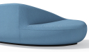 'Diva' Accent Sofa In Blue Fabric