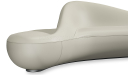 'Diva' 12 Feet Accent Sofa In Beige EPU Leather