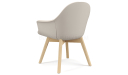 'Tulip' Multi-Purpose Chair In EPU Leather & Solid Wood Base