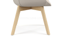 'Tulip' Multi-Purpose Chair In EPU Leather & Solid Wood Base