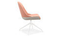 'Tulip' Fixed Base Revolving Chair In Fabric