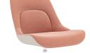 'Tulip' Fixed Base Revolving Chair In Fabric