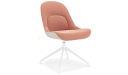 'Tulip' Fixed Base Revolving Chair In Fabric