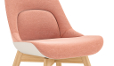 'Tulip' Multi-Purpose Chair In Fabric & Solid Wood Base