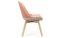 'Tulip' Multi-Purpose Chair In Fabric & Solid Wood Base